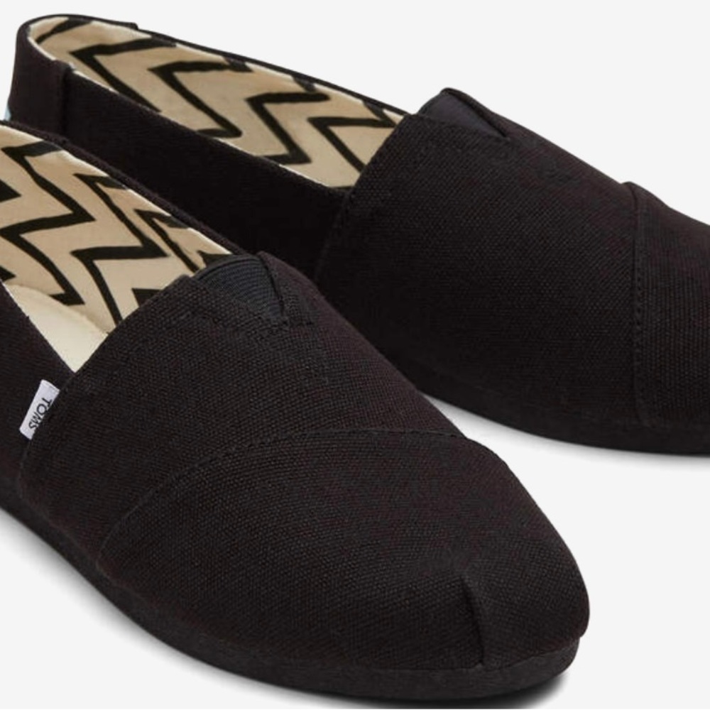 Alpargata All Black Recycled Cotton Canvas TOMS